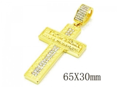 HY Stainless Steel 316L Cross Pendant-HYC13P0787IAA