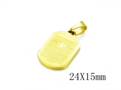 HY Stainless Steel 316L Religion Pendant-HYC12P0530JS