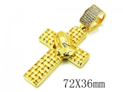 HY Stainless Steel 316L Cross Pendant-HYC13P0229HPL