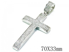 HY Stainless Steel 316L Cross Pendant-HYC13P0782IIV