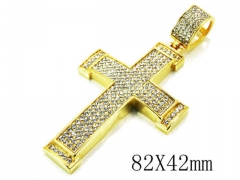 HY Stainless Steel 316L Cross Pendant-HYC13P0240JZL