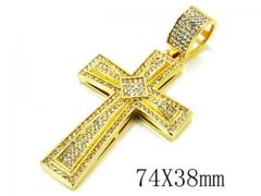 HY Stainless Steel 316L Cross Pendant-HYC13P0232JZL