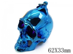 HY Stainless Steel 316L Skull Pendant-HYC27P1194IZZ