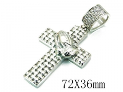 HY Stainless Steel 316L Cross Pendant-HYC13P0228HOX