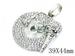 HY Stainless Steel 316L Pendant-HYC13P0882HMW