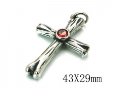 HY Stainless Steel 316L Cross Pendant-HYC27P1593HEE