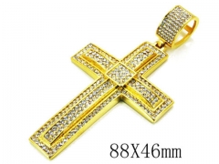 HY Stainless Steel 316L Cross Pendant-HYC13P0236JIR