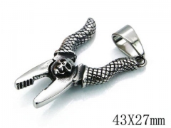 HY Stainless Steel 316L Skull Pendant-HYC27P1250HZZ