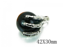 HY Stainless Steel 316L Skull Pendant-HYC27P1569HLV