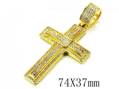 HY Stainless Steel 316L Cross Pendant-HYC13P0235JZL