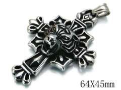 HY Stainless Steel 316L Cross Pendant-HYC03P0150HJR