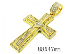 HY Stainless Steel 316L Cross Pendant-HYC13P0233JIE