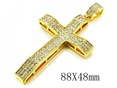 HY Stainless Steel 316L Cross Pendant-HYC13P0231JHB