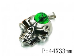 HY Stainless Steel 316L Skull Pendant-HYC27P1565HJD