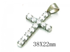 HY Stainless Steel 316L Cross Pendant-HYC13P0460HHG