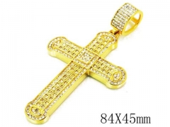 HY Stainless Steel 316L Cross Pendant-HYC13P0770IPD