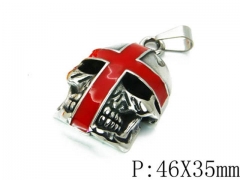 HY Stainless Steel 316L Skull Pendant-HYC27P1626HIR