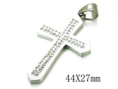 HY Stainless Steel 316L Cross Pendant-HYC13P0487PE