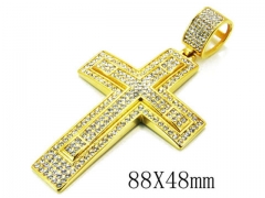 HY Stainless Steel 316L Cross Pendant-HYC13P0238JID