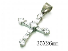 HY Stainless Steel 316L Cross Pendant-HYC13P0477HJA