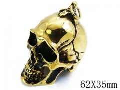 HY Stainless Steel 316L Skull Pendant-HYC27P1193HPZ