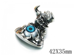 HY Stainless Steel 316L Skull Pendant-HYC27P1520HIQ