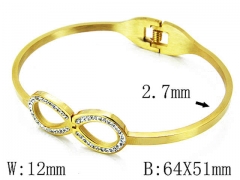 HY Stainless Steel 316L Bangle-HYC80B0388HKA