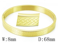 HY Wholesale 316L Stainless Steel Bangle-HY42B0210OL