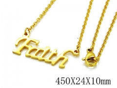 HY Stainless Steel 316L Necklaces-HYC03N0164KLU