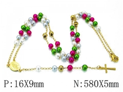 HY Stainless Steel 316L Necklaces-HYC61N0468OY