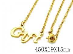 HY Stainless Steel 316L Necklaces-HYC03N0159KLA