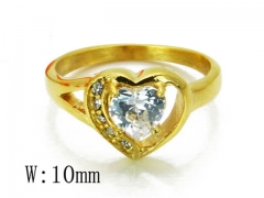 HY Stainless Steel Big-Crystal Rings-HYC46R0875OX