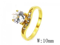 HY Stainless Steel Big-Crystal Rings-HYC45R0282NZ