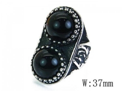 HY Stainless Steel Big-Crystal Rings-HYC17R0177HLT