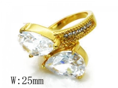 HY Stainless Steel Big-Crystal Rings-HYC46R0031HLV