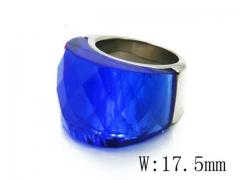 HY Stainless Steel Big-Crystal Rings-HYC17R0048IFF