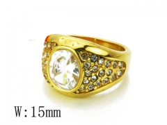 HY Stainless Steel Big-Crystal Rings-HYC15R1160HJL