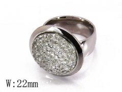 HY Stainless Steel Big-Crystal Rings-HYC06R0168