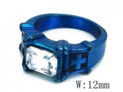 HY Stainless Steel Big-Crystal Rings-HYC31R0023HIQ