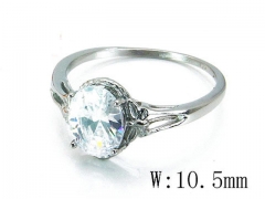 HY Stainless Steel Big-Crystal Rings-HYC45R0243NL