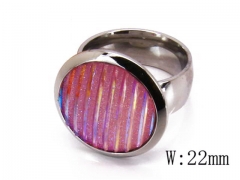 HY Stainless Steel Big-Crystal Rings-HYC06R0160