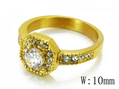 HY Stainless Steel Big-Crystal Rings-HYC46R0873PZ