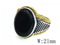 HY Stainless Steel Big-Crystal Rings-HYC17R0148HJR