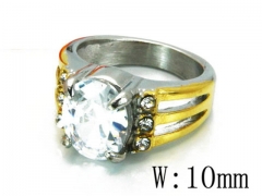 HY Stainless Steel Big-Crystal Rings-HYC45R0090MZ