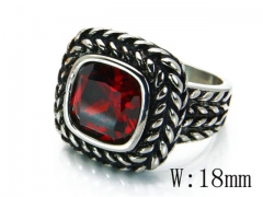 HY Stainless Steel Big-Crystal Rings-HYC46R0042PZ