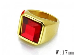 HY Stainless Steel Big-Crystal Rings-HYC46R0812HJW