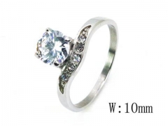 HY Stainless Steel Big-Crystal Rings-HYC45R0277MA