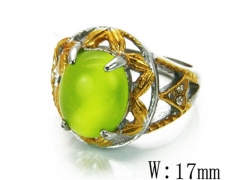 HY Stainless Steel Big-Crystal Rings-HYC46R0070LE