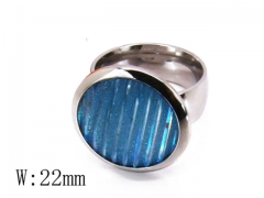 HY Stainless Steel Big-Crystal Rings-HYC06R0161