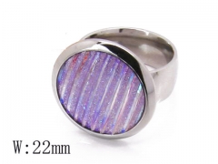 HY Stainless Steel Big-Crystal Rings-HYC06R0155